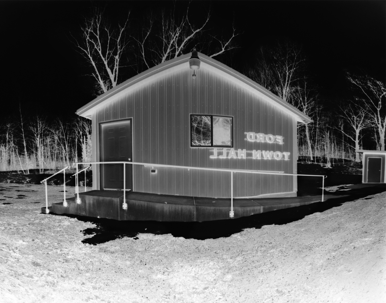 Portrait of the Ford township hall in Kanabec County